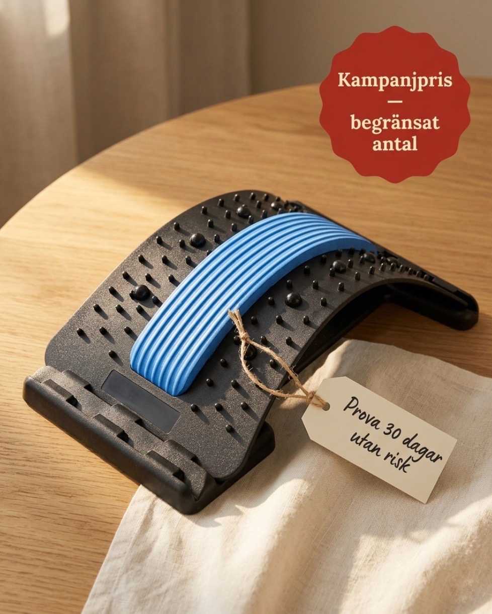 RyggRäddaren med kampanjpris och tagg: Prova 30 dagar utan risk